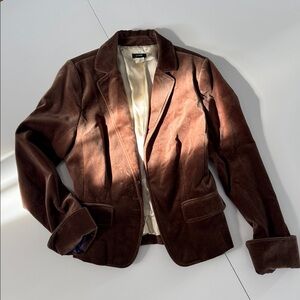 J. Crew Chocolate Velvet Blazer